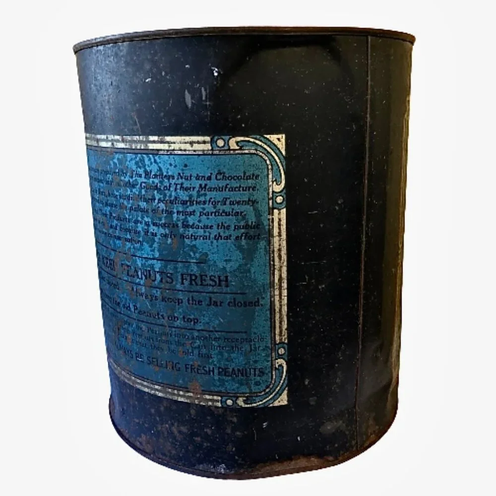 Planters Salted Peanuts Vintage Tin Can MR PEANUT